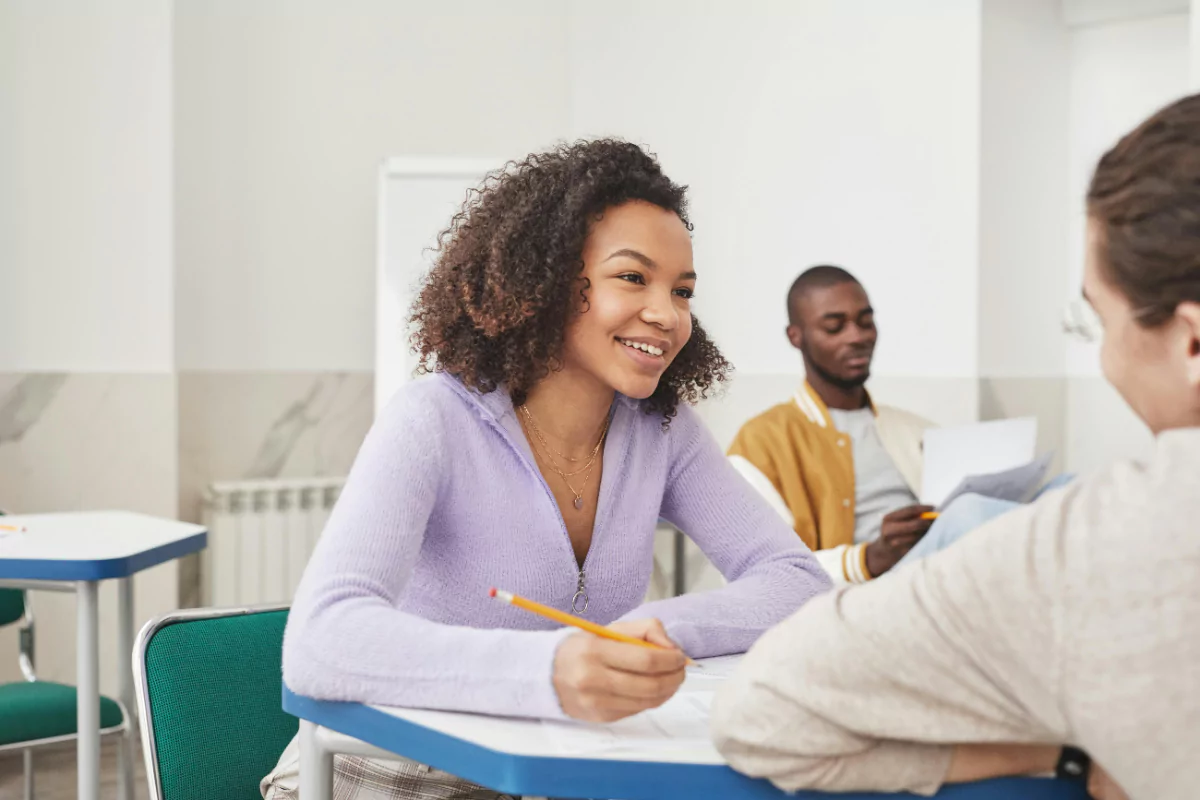 An image of a successful students who uses good habits.